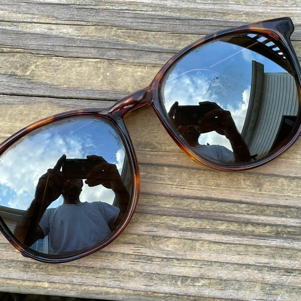 Women Sunglasses Brown Tortoise Frame Mirror Lenses Ladies Eye Wear Shades - Picture 3 of 12